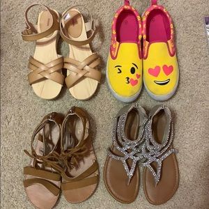 Lot of big girls size 4 shoes